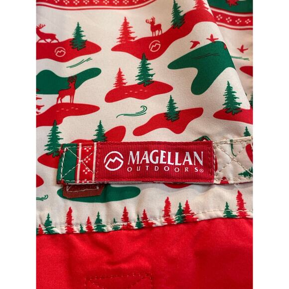 Magellan Fish Gear Christmas holiday theme Laguna Madre ladies L - Picture 4 of 10